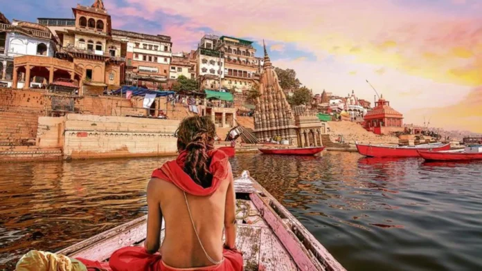 Ganga and temples in Varansi