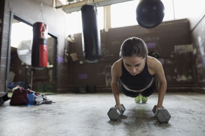 Woman doing exercise