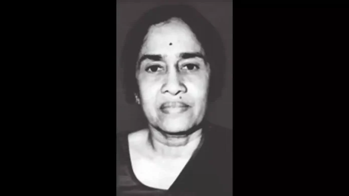 Black and white portrait of Kamala Sohonie