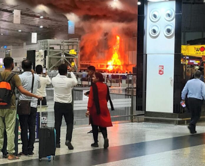 Kolkata Airport fire