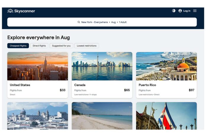 Skyscanner flight deals