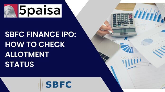 SBFC Finance IPO Allotment
